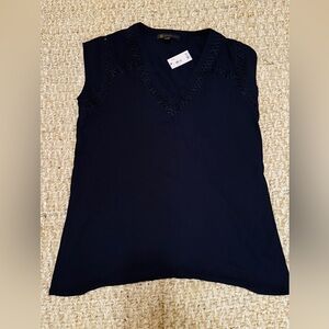 The Limited Navy Blue Blouse, Size Small, NWT